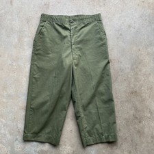 Vtg 80's US Military Trousers Utility OG-507 Pants Size: 34 Short Inseam picture