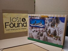 LEMAX 2001 Village Landscape Collection Poly-Resin Extendable Mill Stream Fork picture