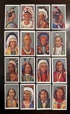 1927 Godfrey Phillips Red Indians Partial Near Complete Set (16/25), Joseph +++ picture