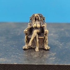 Brass Snail Shell Charm beautiful girl Sexy Beauty Handmade Ornament picture