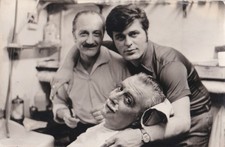 Vintage photo - Barber shop three-way - Affection and eroticism - Gay interest picture