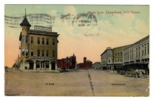 1914 Postcard Texas Arkansas State Line Texarkana Ark-Tex picture