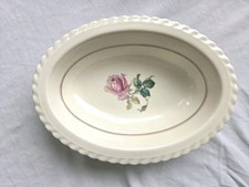 Vtg Porcelain Oval Bowl Cream 10x7.5 T.K. Thum Puritan Pattern Germany Scalloped picture