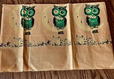1 Rare Vintage Tuttle Halloween Crepe Paper Tote 18x13” panel precut pieces NOS  picture