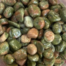 Unakite Tumble Polished Chips 7mm -9mm 1 Kilogram picture