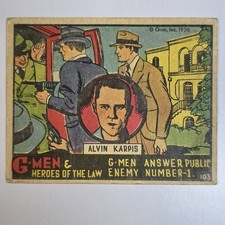 G-Men & Heroes of the Law Gum Inc #103 G-Men Answer Public Enemy Number One picture