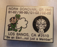 BPOE Elks Pin For Lodge #2510, Los Banos, CA, Norm Donovan, E.R. 4 times picture