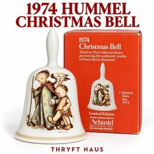 1974 Hummel Christmas Bell Limited Edition Porcelain Bell picture