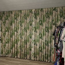 Vintage  Pinch Pleat Curtains 2 panels 39