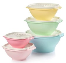Tupperware HERITAGE SERVALIER BOWL SET of 5 ~  Serving Mixing ~ BRAND NEW picture