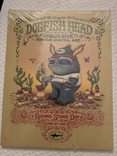 DOGFISH HEAD Craft Beer - 2015 Record Store Day Poster 14”x 18” RARE + N-MINT 🔥 picture