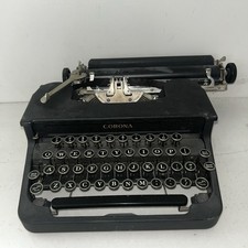 Vintage 1930’s Corona Standard Flat-Top Portable Typewriter Black picture