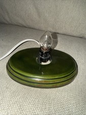 VTG Small Ceramic Christmas Tree Bulb Base With Design Replacement Part Working picture