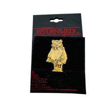VTG STAR WARS 1983 Adam Joseph EWOK Force Lapel Pin Return of the Jedi picture