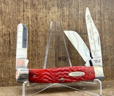 1989 Case XX Centennial R6392 SS Red Bone Premium Stockman Mint Set #107 picture
