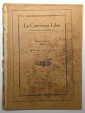 ANTIQUE NEWSPAPER / LA CONCIENCIA LIBRE / PONCE PUERTO RICO 1913 RARE picture