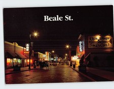 Postcard Beale Street at Night Memphis Tennessee USA picture