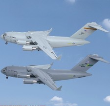 USAF C-17 Globemaster III Military Transport Aircraft 1/200 Diecast Model picture