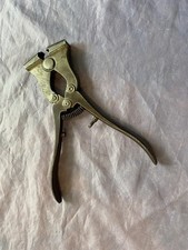 VINTAGE EARIY L S STARRETT MUSIC WIRE CUTTER - VERY GOOD COND NICE PATINA picture