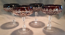 Bleikristall Römer Top Quality (24PbO) Crystal Wine Glasses-Very Rare/ Set of 4 picture