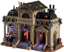 Lemax Spooky Town Halloween-REST IN PIECES MAUSOLEUM-2005-retired picture