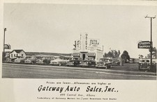 Gateway Auto Sales Ford Dealer Albany New York Ad Postcard 899 Central Ave picture