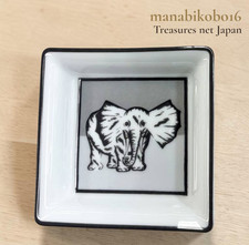 Unused Hermes Vide Poche 1997 Elephant Mini Change Tray Ashtray Porcelain w/Box picture
