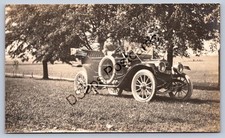 K59/ Interesting Early Automobile RPPC Postcard c1910 Indiana Plate 393 picture