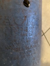 ANTIQUE  Feb. 15th 1910 Tin Acme Ice Cream Freezer by Ritter Mfg. Phila PA vtg picture