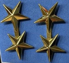 PAIR OF US ARMY USAF MAJOR GENERAL RANK INSIGNIA; REGULATION FULL SIZE picture