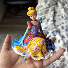 Romero Britto Disney Cinderella Sitting Figurine Colorful Dress 3-4.9