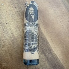 ANTIQUE DR. ISAAC THOMPSON’S CELEBRATED EYEWATER – ORIGINAL BOTTLE and CONTENTS picture