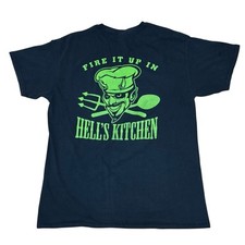 USS HARRY S. TRUMAN Cargo Crew In Hell's Kitchen Shirt L Large Black USN Navy picture