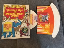 RINGLING BROS. AND BARNUM & BAILEY CIRCUS OFFICIAL COLORING BOOK 1977 HAT & TIX picture