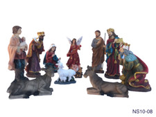 Nacimiento / Nativty Set 8 Inch Resin Statues All Included NS10-08 NEW  picture