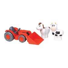 New-Ray Toys SS-33073 Kubota Lil’ Orange Farm Tractor and Animals Playset picture