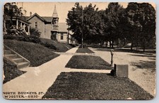 Postcard North Buckeye Street, Street View, Wooster Ohio Posted 1913 picture