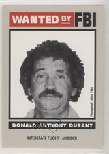 1993 Federal Wanted by the FBI Prototype Donald Anthony Durant #47 0a2 picture
