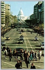 Washington DC Carter Walk Inaugural Parade US Capitol Building Postcard PC508 picture