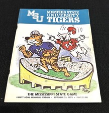 VINTAGE Mississippi State University vs Memphis State football program 1978 MSU picture
