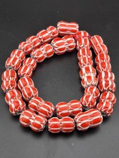 Vintage Venetian Unique style Chevron Beads 15mm picture