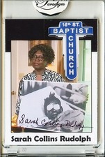 -SARAH COLLINS RUDOLPH- BLACK AMERICANA Signed/Autograph/Auto Certified Card picture