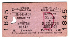 Railway ticket: B.T.C. Newton Heath & Middleton Junction, 1966 picture