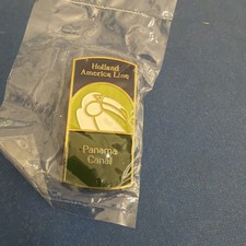 Holland America Line Cruise Lapel Pin Panama Canel Gold Back picture