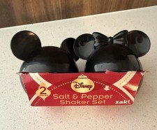 Disney Mickey Mouse Salt Pepper Shakers Plastic NEW Kitchen Decor Minnie Mouse picture