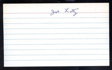 Joe 'Smokey' Lotz (debut 1916 St. Louis Cardinals) signed 3x5 card (d. 1971) picture