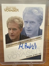 Star Trek Voyager Archives & Inscriptions Ed  Begley Jr autograph card Quotable picture