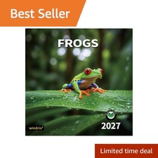 windrio 2026-2027 Wall Calendar, Frog picture