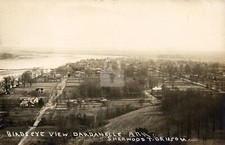Birdseye view of Dardanelle AR Arkansas 1907 RPPC Photo Postcard COPY picture