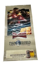 Vintage 1991 Budweiser Tyson vs Holyfield Boxing Poster Caesars Palace Original picture